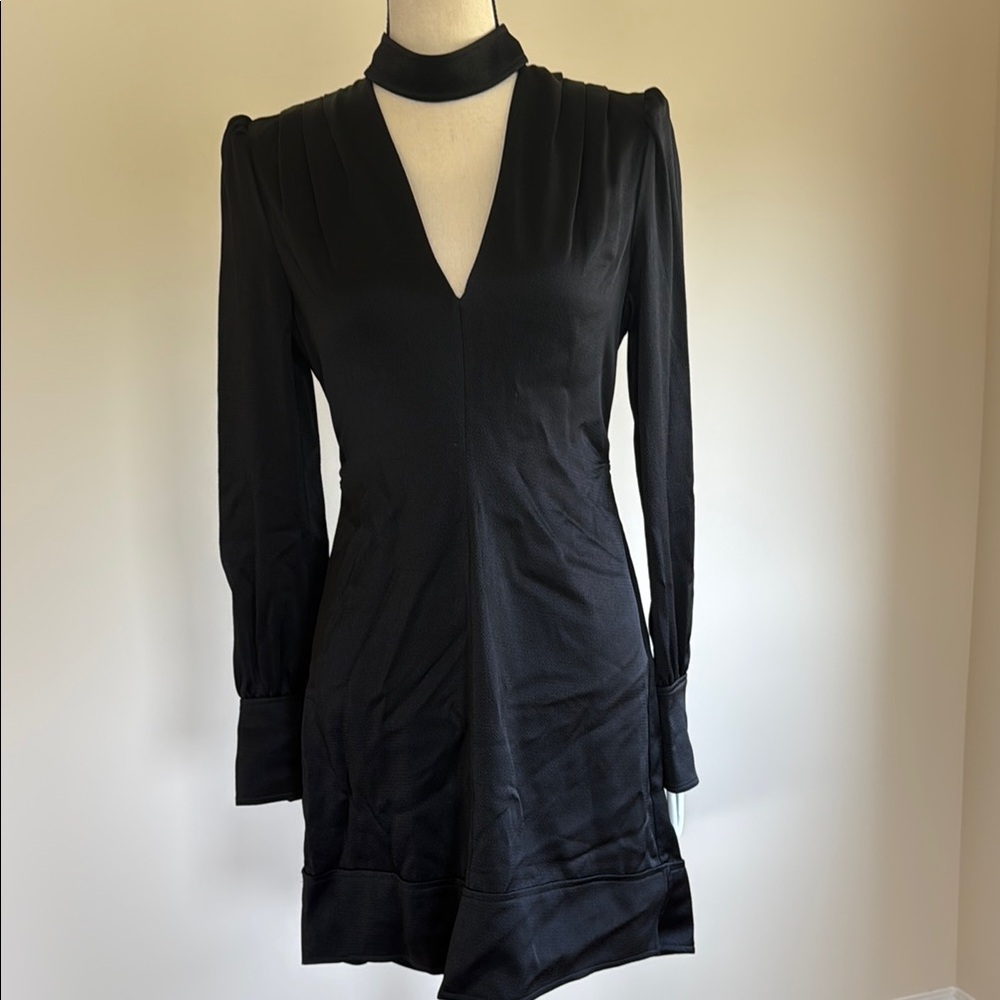 Elegant Black Long Sleeve Dress
